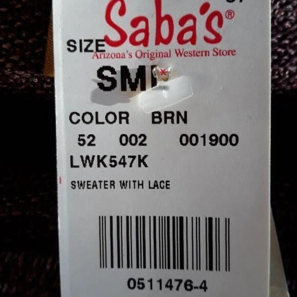 90's Wrangler Western Grunge Marled Knit Oversized Tunic Top  Lace Hem Wine Sz S - Picture 12 of 12